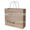 Cheap price machine made kraft paper shopping bag with custom design