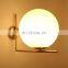 Tonghua Morden Nordic Wall Lamp Glass Shell Metal Tube Light in Home Corridor Decor Light
