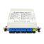 support customization ervice 1x8 LGX box type  PLC Optical Splitter with sc fiber adapter for ftth