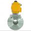 DKV DN80 3 inch 2 Way Double Flange Type Remote Operated Stainless Steel Pneumatic Actuated Ball Valve