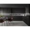 China Manufacturer Luxury Black Melamine Modern Matte Acrylic Designs Kitchen Cabinets Sets Made in China