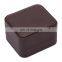 Fadeli High End Brown Double Ring Design Storage Jewelry Box Custom