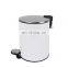 2021 New Developed Steel Trash Bin 5L Steel Waste Bins with Embossed Line Kitchen Bathroom Waste Bin