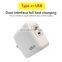 Ce Rohs Pd Qc3.0 3 Port Charger 65w Usb C Quick Charge Fast Usb Charger EU UK Pd GaN Adapter 65W GaN Wall Plug Charger