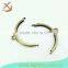high quality Antique Brass Metal Purse Frame Handle for Bag frame