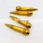 4 Pcs Aluminum Tires Stem Caps 45mm Spiked Lug Nut Wheel Air Valve Cover