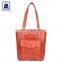 Anthracite Fitting Swiss Cotton Lining Material Stylish and Luxury Look Women Genuine Leather Shopper Shopping Bag