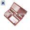 Good Quality Custom Brand Large Capacity Vintage Style High Black Fitting Genuine Leather Wallet for Women