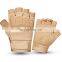 High quality custom logo ventilated workout fitness weight lifting gym gloves with wrist