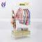 Telescopic double pole hanging clothes rack display