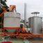 Mobile grain silo-bin dryer with husk as fuel