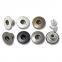 17mm brass open hole single pin jeans button with logo with aluminum nail