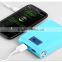 High capacity Portable dual USB output LCD mobile power bank charger factory price