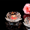 Lotus Crystal Glass Tea Light Tealight Pillar Votive Candle Stick Holder Stand For Wedding Home Decor