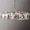 Hengzhi Custom Faceted Crystal Glass Dining Lighting HARLOW CRYSTAL ROUND CHANDELIER for Bedroom Restaurant