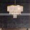Modern Alabaster Chandelier Pendant Light Brass Lamp