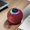 Round Portable Bluetooth Mini Support Aux Tf Subwoofer Loudspeaker Outdoor Usb Speakers Wireless Bass Haut Parleur