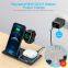 Fold 3 in 1 Wireless Chargers for Iphone Samsung Cellphone and iwatch Earphones Portable Charging Wireless Charger Stand