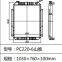 Kühlerabdeckung PC220-6 PC220-7 PC220-8 All-Aluminium-Baggerkühler als Ersatzteil für Baggerkühler