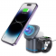 iPhone 16 wireless charging 3 in 1 Cube Foldable Wireless Charger Magnetic Portable 15W Fast Stand Desktop Charging Station