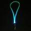 Promotion School Gift Glow LED Light up Necklace Custom logo LED Keychain Lanyard