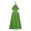 European and American style women's clothing temperament jacquard waist cinched short suspender dress