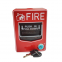 24V conventional manual call point pull down plate button  fire button with key for fire alarm system