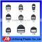 Adjustable plastic ladder lock buckle for webbing
