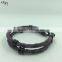 Fast delivery 2016 Fashion Jewelry Yellow Python Leather Bracelet With 316L Stainless Steel Clasp In Stock