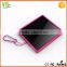 Latest Metallic 2.0a portable 20000mah solar power bank with Gift Packing