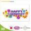 handmade 2014 new year 3d greeting card