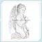 Wholesale White Angel Candleholder Resin Garden Angel