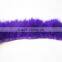 Natural Craft Fashion Lace Purple Turkey Feather Trim For Hats