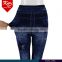 Hot sale ripped design straight leg pure color high waist jeans for women on promotion                        
                                                Quality Choice