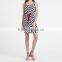 Designed stripes/latest fashion/elegant skirts for women with attracting red belt