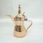 5 size for choice stainless steel Arabic Dallah coffee pot with golden or silver coating