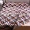 Hot Sales Soft Grid Printed 100% Polyester Flannel Blankets