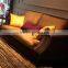 S15919 Antique Golden Fabric Living Room Soudi Style Sofa