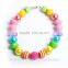 Rainbow Chunky Baby Necklace,Girls Chunky Necklace,Little Girls Birthday Necklace