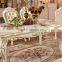 White luxury delicate wooden gilt banquet hall chairs and tables
