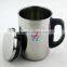 #410/201 SS double-layer creative stainless steel thermal cup/office mug