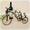 vintage bike shape stand rack metal wine bottle holder