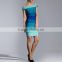 2016 Fashion sexy boat neck colorful bodycon women dress for ladies party                        
                                                Quality Choice
                                                    Most Popular