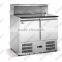 salad counter refrigerator with two doors/salad refrigerator/salad counter freezer