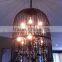 Rust Vintage Crystal Iron Chandeliers for Restaurant