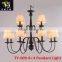 Hot Salable Iron Light With Flower Lampshade For Dining Room For Home With Factory