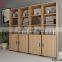 latest modern design wooden open book rack display , bookcase for home, office , school use