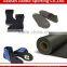 Black neoprene rubber foam roll with smooth surface