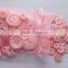 Assorted sizes pink buttons for kids handicraft making and decoration