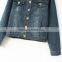 Lastest design men high quality denim skinny whiker scratch blouse out coat jeans jacket